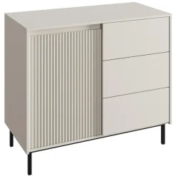 Meubella - Dressoir Orvana - Beige - 103 cm