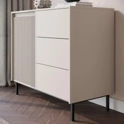 Meubella - Dressoir Orvana - Beige - 103 cm