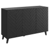 Meubella - Dressoir Pulse 3 - Zwart - 120 cm