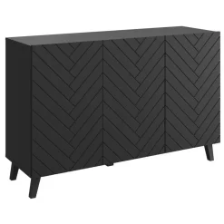 Meubella - Dressoir Pulse 3 - Zwart - 120 cm