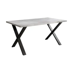 Meubella - Eetkamertafel Berry - Betonlook - 160 cm