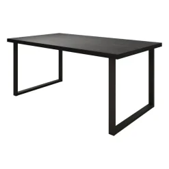 Meubella - Eetkamertafel Vince - Zwart eiken - 180 cm