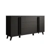 Meubella - Hydra - Dressoir - Zwart - 150x40x78 cm
