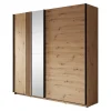 Meubella - Kledingkast Adyson - Eiken - 220 cm - Met spiegel