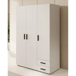 Meubella - Kledingkast Bellini - Wit - 120 cm