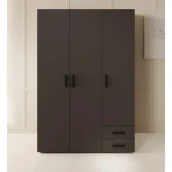 Meubella - Kledingkast Bellini - Antraciet - 120 cm