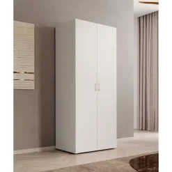 Meubella - Kledingkast Bernd - Wit - 74 cm