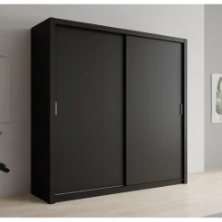 Meubella - Kledingkast Blake - Mat Zwart - 220 cm