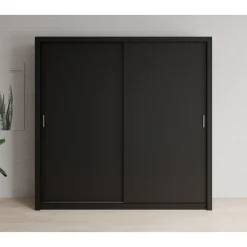 Meubella - Kledingkast Blake - Mat Zwart - 220 cm