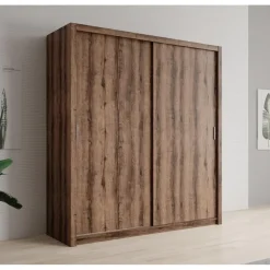 Meubella - Kledingkast Blake - Donker eiken - 200 cm