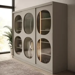 Meubella - Kledingkast Bravanti - Beige - 250 cm