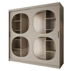 Meubella - Kledingkast Bravanti - Beige - 200 cm