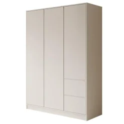 Meubella - Kledingkast Brett - Wit - 147 cm