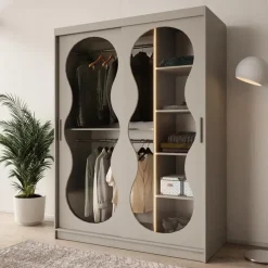 Meubella - Kledingkast Bunaro - Beige - 150 cm