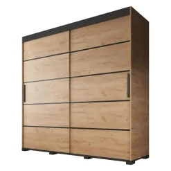 Meubella - Kledingkast Crown - Eiken - 200 cm