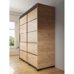 Meubella - Kledingkast Crown - Eiken - 200 cm