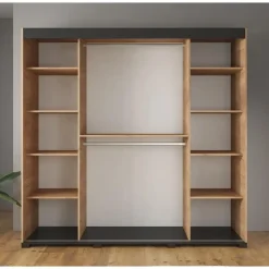 Meubella - Kledingkast Crown - Eiken - 200 cm