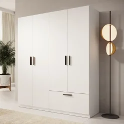 Meubella - Kledingkast Lillian - Wit - 180 cm