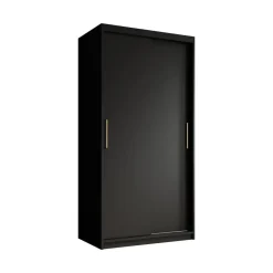 Meubella - Kledingkast Mandalin - Zwart - 100 cm