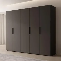 Meubella - Kledingkast Marquesa - Zwart - 250 cm