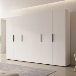 Meubella - Kledingkast Marquesa - Wit - 300 cm