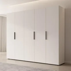 Meubella - Kledingkast Marquesa - Wit - 250 cm