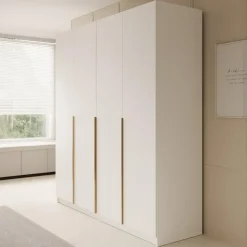 Meubella - Kledingkast Sabre 2 - Wit - 200 cm