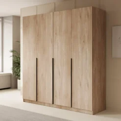 Meubella - Kledingkast Sabre - Eiken - 200 cm