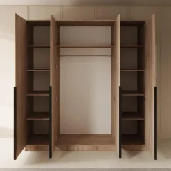 Meubella - Kledingkast Sabre - Eiken - 200 cm