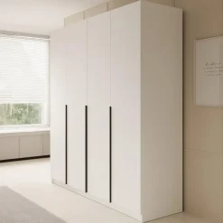 Meubella - Kledingkast Sabre - Wit - 200 cm