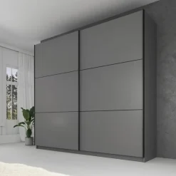 Meubella - Kledingkast Samantha - Grijs - 217 cm