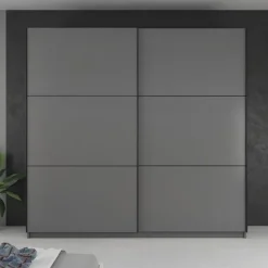 Meubella - Kledingkast Samantha - Grijs - 217 cm