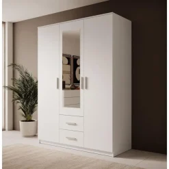 Meubella - Kledingkast Tyko - Wit - 150 cm