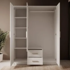 Meubella - Kledingkast Tyko - Wit - 150 cm