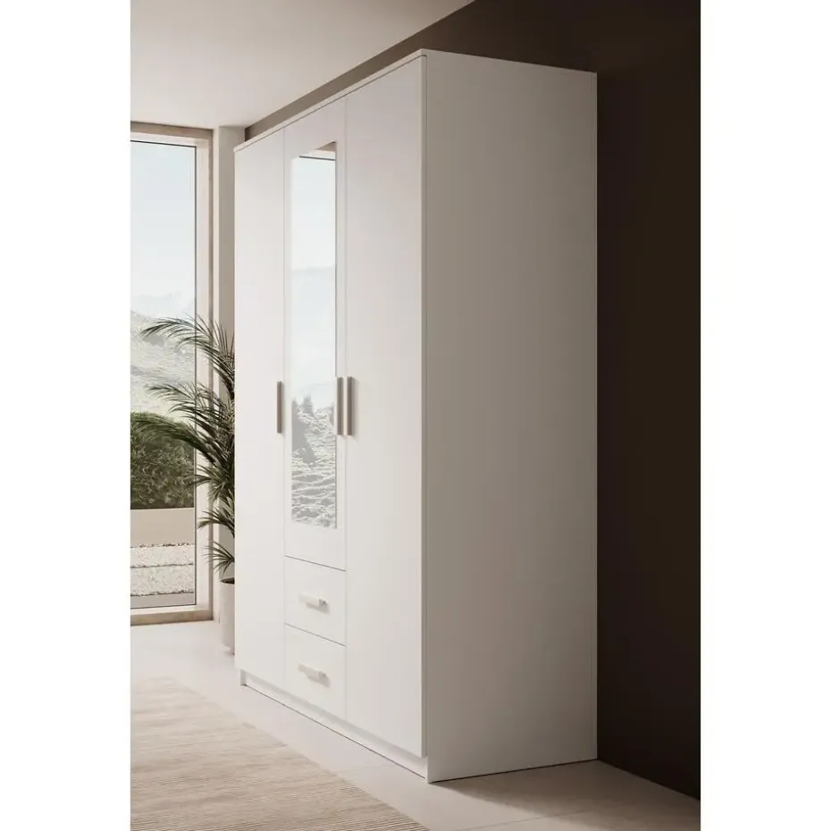 Meubella - Kledingkast Tyko - Wit - 150 cm