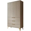 Meubella - Kledingkast Xiano - Beige - 103 cm