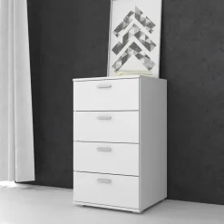 Meubella - Ladekast Dento - Wit - 50 cm