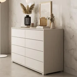 Meubella - Ladekast Gideon 2 - Beige - 120 cm