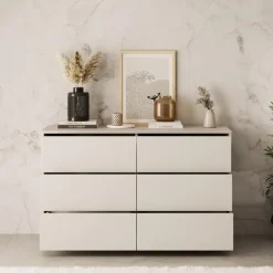 Meubella - Ladekast Gideon - Beige - 120 cm