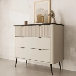 Meubella - Ladekast Mace - Beige - 90 cm