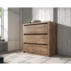 Meubella - Ladekast Monaco - Eiken - 90 cm