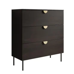 Meubella - Ladekast Monor - Zwart eiken - 100 cm