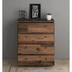 Meubella - Ladekast Tonga - Old wood - 74 cm