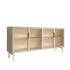 Meubella - Lomo - Dressoir - Beige - 181 cm