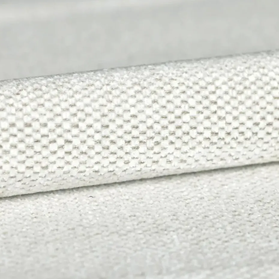 Meubella - Manolo - Hoekbank 5-zits met chaise longue - Stof beige - Links