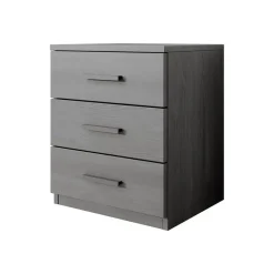 Meubella - Nachtkastje Gina - Antraciet eiken - 46 cm