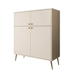 Meubella - Reunion - Dressoir - Beige - 105x41x122 cm