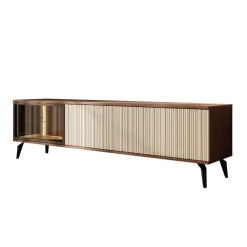 Meubella - Riverhead - TV-Meubel - Beige/Eiken - 180 cm