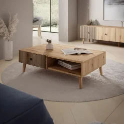 Meubella - Salontafel Bali - Eiken - 102 cm