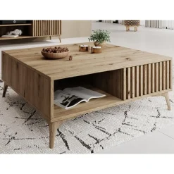 Meubella - Salontafel Evy - Eiken - 80 cm